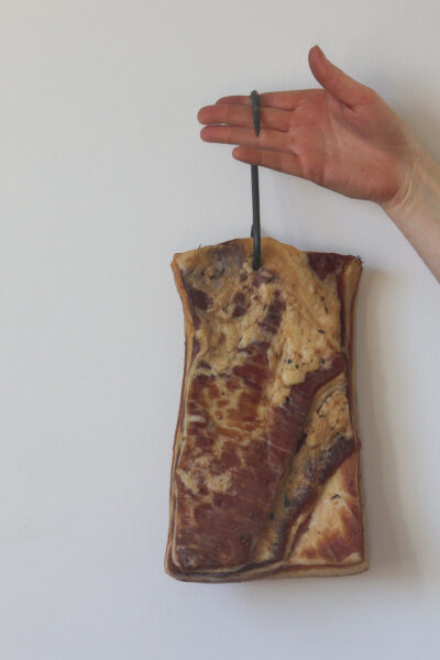 bacon aan vleeshaak